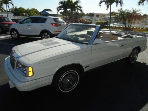 1986 chrysler lebaron base convertible 2-door 2.2l