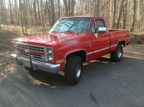 1986 chevrolet k10 silverado 4x4 standard cab pickup 2-door 305 small block