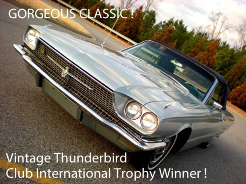 1966 ford tbird thunderbird convertible international trophy winner many options
