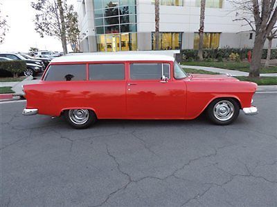 1955 chevrolet 150 del ray wagon restored chevy 350 zz4 motor turbo 400 trans