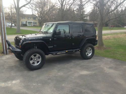 2010 jeep wrangler unlimited rubicon sport utility 4-door 3.8l lifted 6 speed jk