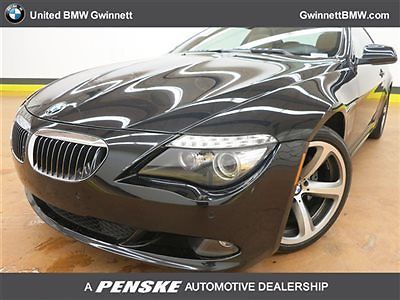 650i 6 series low miles 2 dr coupe automatic gasoline 4.8l 8 cyl black sapphire