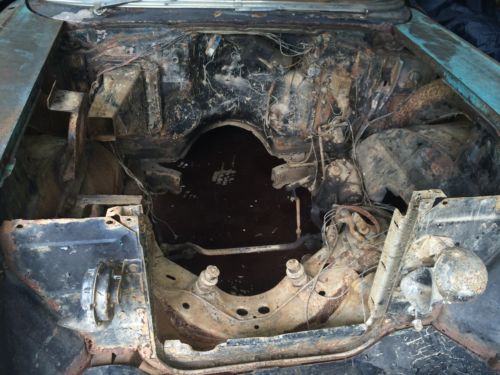 1957 CHEVY BELAIR HARDTOP COUPE STICK PROJECT CAR GARAGE FIND 210 150, image 7