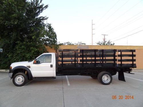 2009 ford f550 xlt v10 gas 2wd auto single cab cd mp3 flatbed