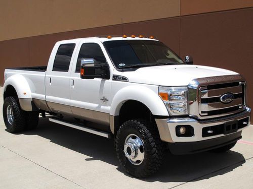 2011 ford f450 lariat crewcab dually 6.7l diesel 4x4 nav cam roof 1owner lifted