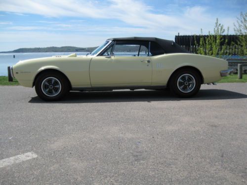 1967 pontiac firebird 400 convertible matching numbers