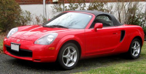 2003 toyota mr2 spyder base convertible 2-door 1.8l salvage title