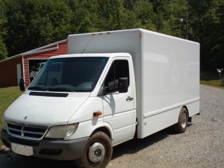 2005 dodge: sprinter 3500 dually - 13&#039; hackney box with adjustable shelves