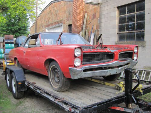 1966 pontiac lemans convertible-326 h.o.-automatic-complete-all numbers match-