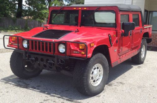 2002 hummer h1 4-passenger open top hard doors