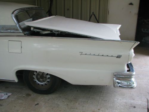 1957 Ford Fairlane 500 Skyliner Retractable Project Barn Find Rat Street Hot Rod, image 5