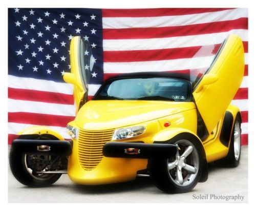 1999 plymouth prowler base convertible 2-door 3.5l rare yellow with lambo doors