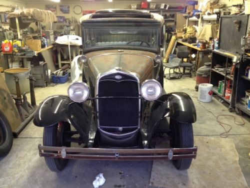 Restorable 1931 ford model a slant window fordor sedan with clear illinois title