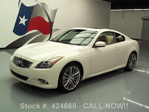 2012 infiniti g37 journey coupe premium sunroof nav 15k texas direct auto