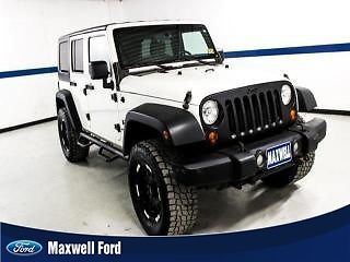 08 wrangler unlimited x 4x4, hardtop, auto, aftermarket wheels/tires, clean!