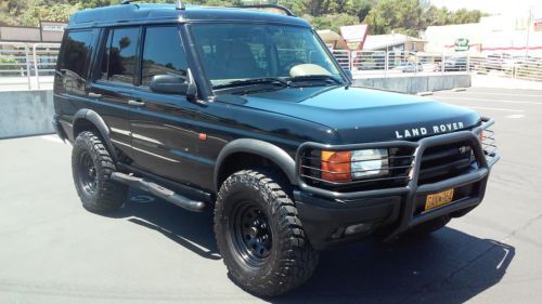 Clean 2000 land rover discovery ii se 76k miles blk / tan offroad &amp; trail ready