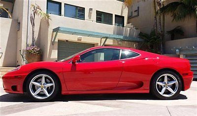 1999 ferrari 360 coupe f1 red black excellent great car &amp; fantastic price