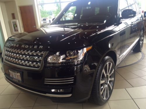 2014 range rover autobiography extended.  executive rear seats. santorini black