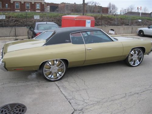 1972 Chevy Impala 2dr, Gold, Rims, Police Government seizure - NO RESERVE, image 2