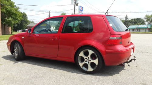 2005 volkswagen golf gti red 1.8t hatchback 1.8l 5 speed manual stick leather