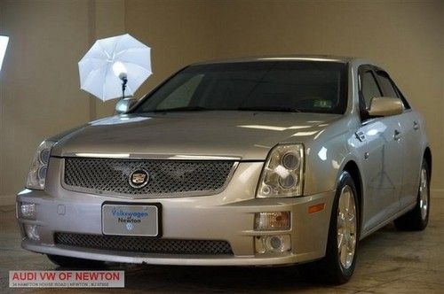 2005 cadillac sts silver v6 255hp auto 5 speed snrf dvd based navigation bose