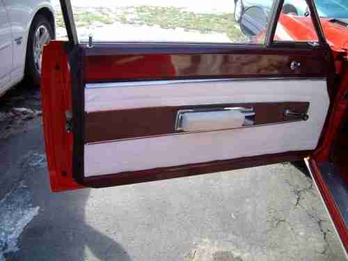 1968 GTX clone, red with white and red bucket seat interior., image 11