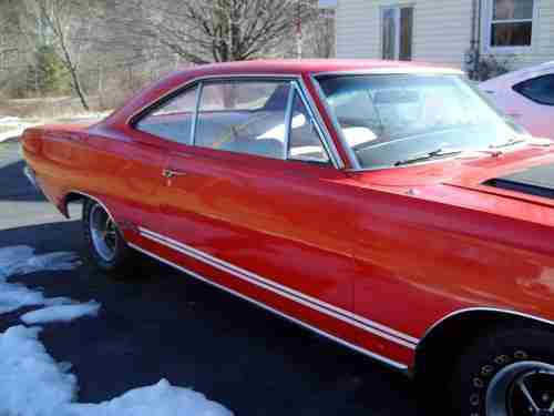 1968 GTX clone, red with white and red bucket seat interior., image 16