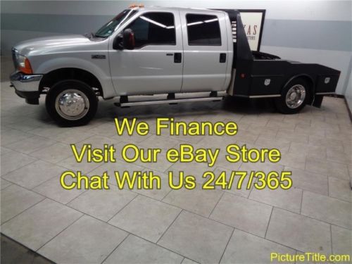 04 f450 lariat 4x4 drw diesel 5th wheel heat seats crew flatbed we finance texas