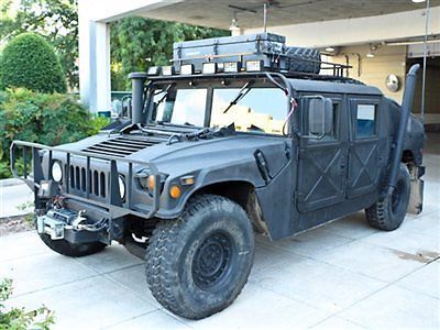 Military hmmwv diesel armored humvee turet snorkel winch kevlar doors am general