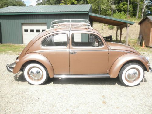 Rare 1954 volkswagen beetle rag top sun roof with oval window