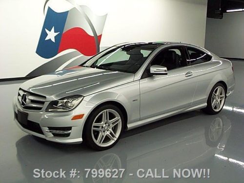 2012 mercedes-benz c250 coupe pano roof navigation 24k texas direct auto
