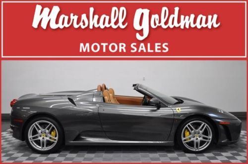 2007 ferrari f430 spider silver stone /tan leather f-1 transmission 8,800 miles