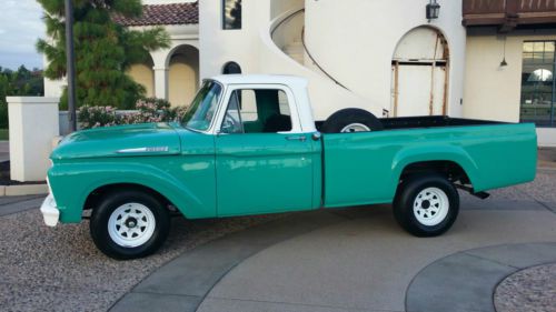 1963 ford f-100 half ton fleet side long bed with v8 80% restored