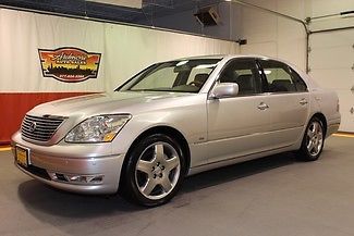 2004 lexus ls 430 sport navigation sunroof heated and cooled leather silver