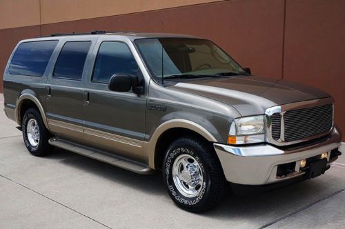 2003 ford excursion eddie bauer suv 7.3l power stroke diesel 2wd tv/dvd 3rd row