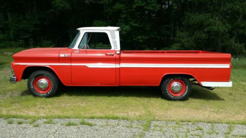 C 10, red/white, 283, 2 speed automatic, complete restore,
