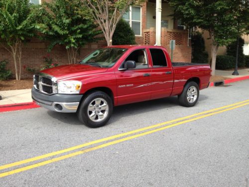 2007 dodge ram 1500 truck quad cab + low miles &amp; cold a/c! low reserve! we ship!