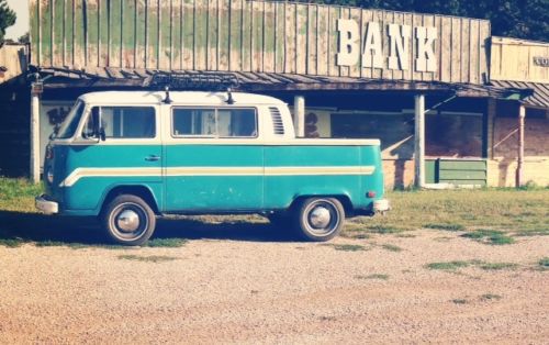 1978 volkswagen bus / truck custom transporter og reef blue paint