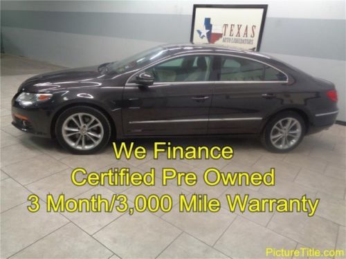 09 vw cc luxury leather heated seats sunroof certified warranty we finance texas