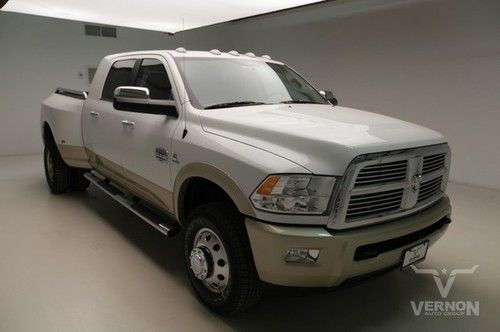 2012 laramie longhorn mega 4x4 navigation sunroof leather heated rear dvd diesel