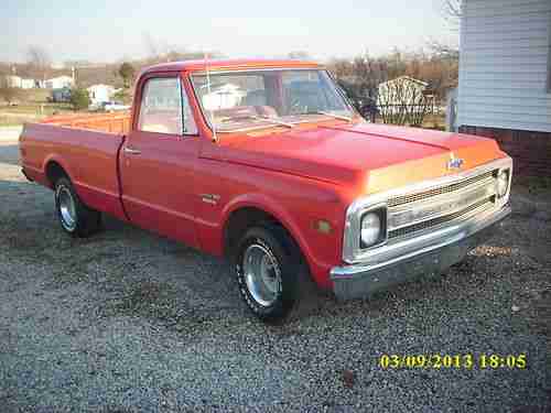1969 CHEVROLET C10 TRUCK V8, MANUAL TRANS, PWR STEERING, LONG BED SHOP TRUCK, US $1,450.00, image 4