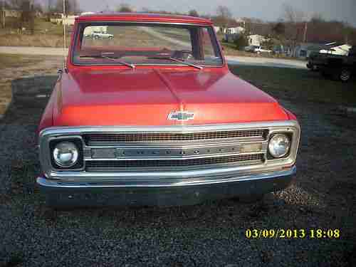 1969 CHEVROLET C10 TRUCK V8, MANUAL TRANS, PWR STEERING, LONG BED SHOP TRUCK, US $1,450.00, image 10