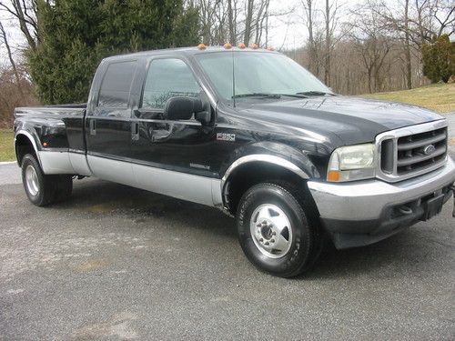 02 ford f3504x4 dullie lariat superduty crew 7.3 powerstroke diesel longbox