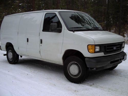 2003 ford e-350 low mileage "no reserve" cargo van 2-door  5.4l