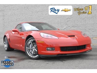 Grand sport coupe 6.2l cd 1lt z06 z ls3 red chrome leather ls