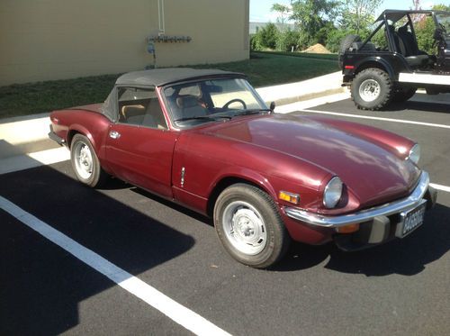 1976 triumph spitfire base convertible 2-door 1.5l