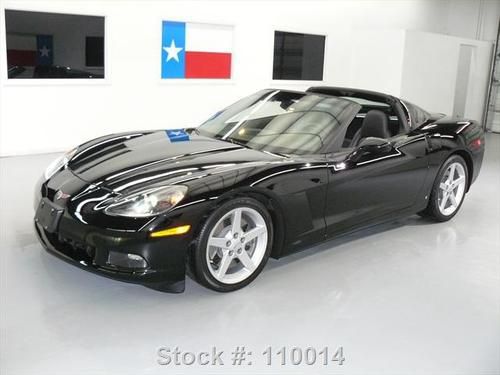 2007 chevy corvette lt2 6-spd z51 perf blk on blk 9k mi texas direct auto