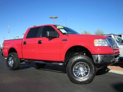 2006 ford f-150 super crew cab xlt 4x4-lifted truck~pro comp lift! low miles!!