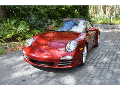 2009 porsche c4 cabriolet all wheel drive sport chrono package pdk gorgeous car!