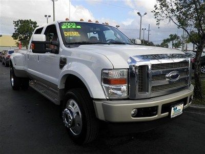 2009 lariat - king ranch dually - diesel - navigation 6.4l auto white